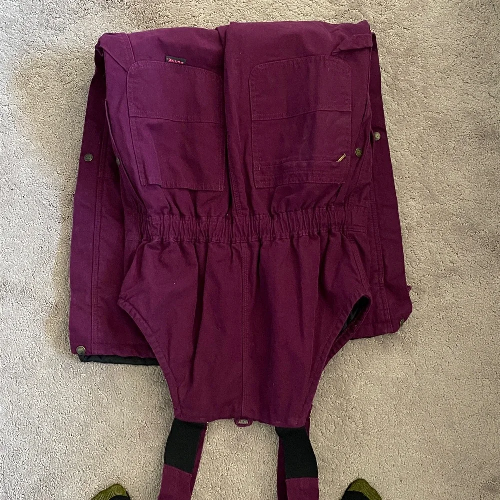 Purple Overalls Snow Pants - Picture 3 of 5
